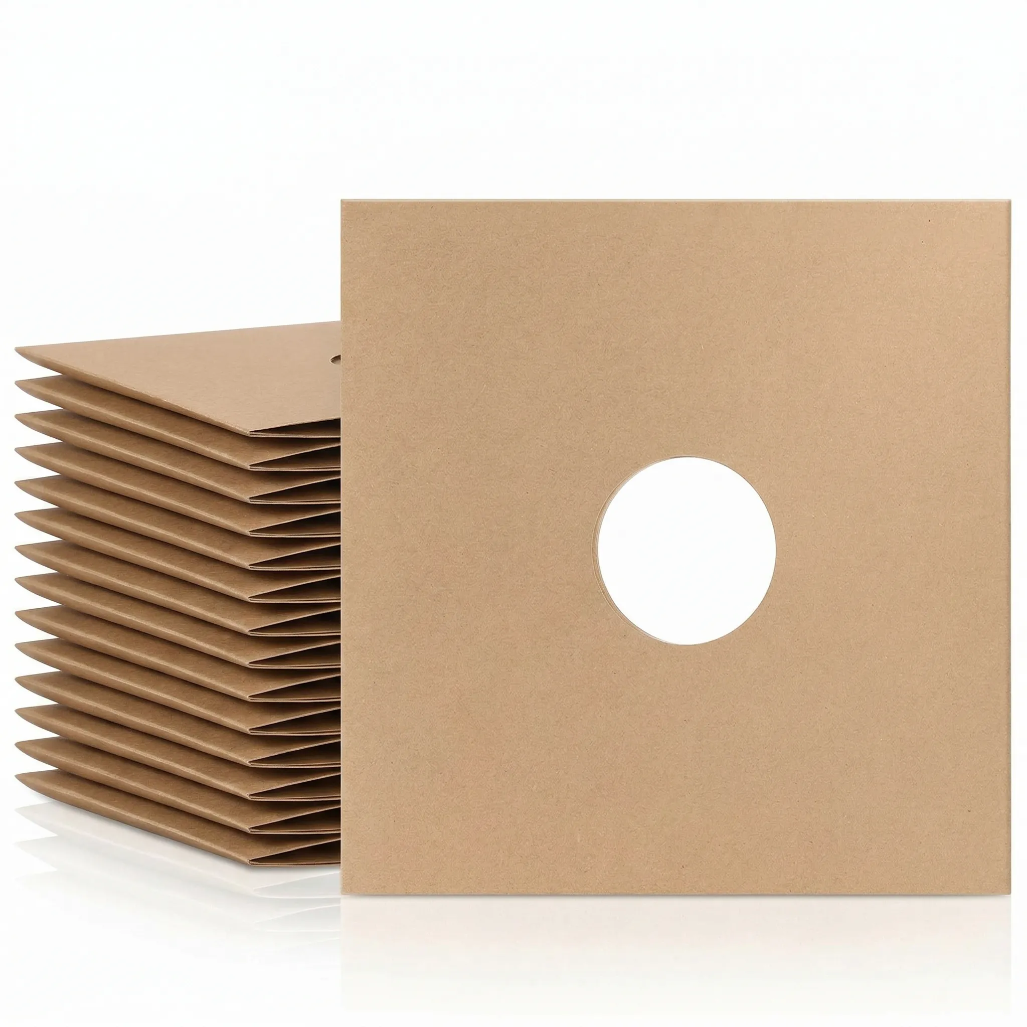 Kraft cardboard LP covers bulk wholesale factory stack