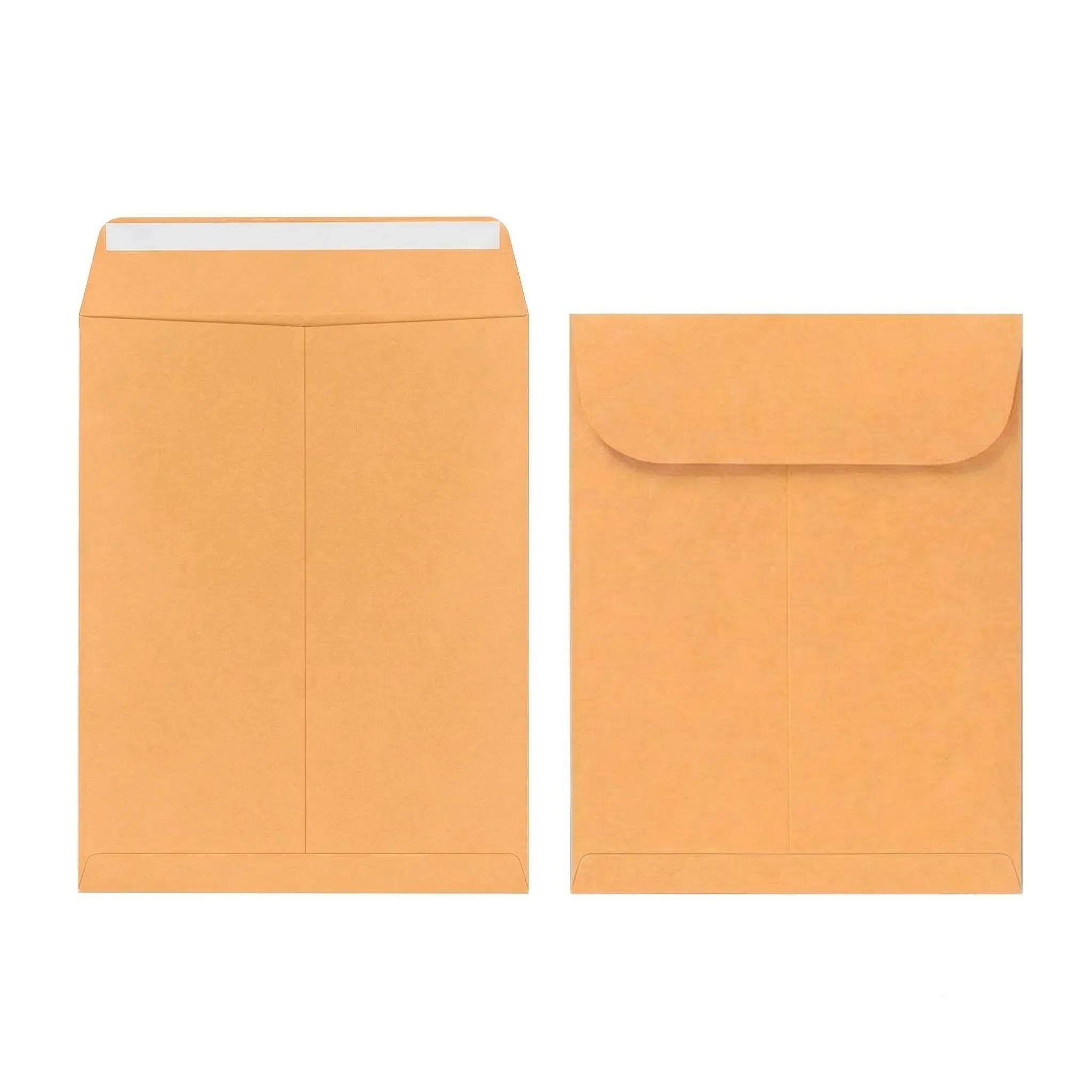 Golden kraft catalog mailing envelopes printable self-seal